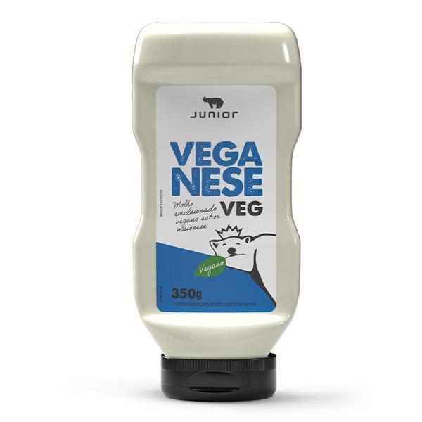 Maionese Vegana Veganese Sem Glúten Junior Frasco 350G Imagem de Maionese Vegana Veganese Sem Glúten Junior Frasco 350G