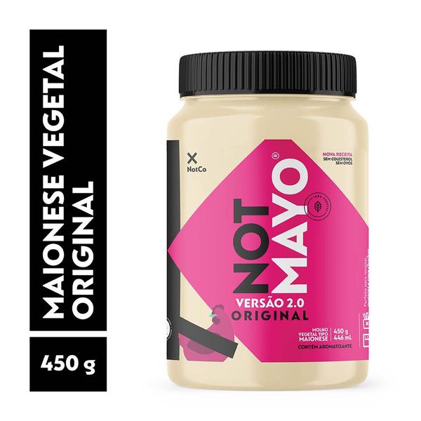 Maionese Vegetal NotCo NotMayo Pote 450g Imagem de Maionese Vegetal NotCo NotMayo Pote 450g