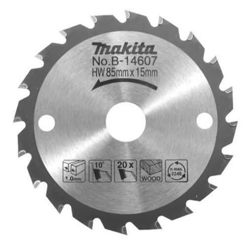 Imagem de Makita B-14607 Disco De Serra Tct 85Mmx15Mmx20T Hs300 Hs301