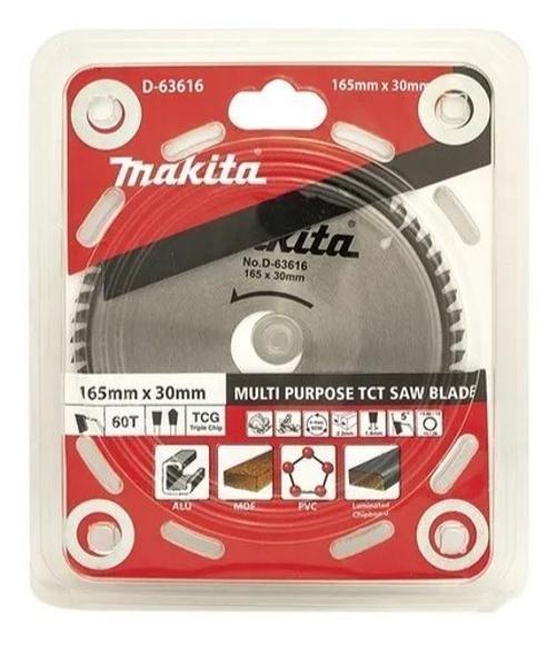 Imagem de Makita D-63616 Lamina De Serra Tct 165Mm X 30Mm X 60T Sp6000