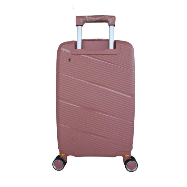 Imagem de Mala avião bordo 10kg polipropileno material inquébravel  roda dupla 360 cadeado tsa  rose