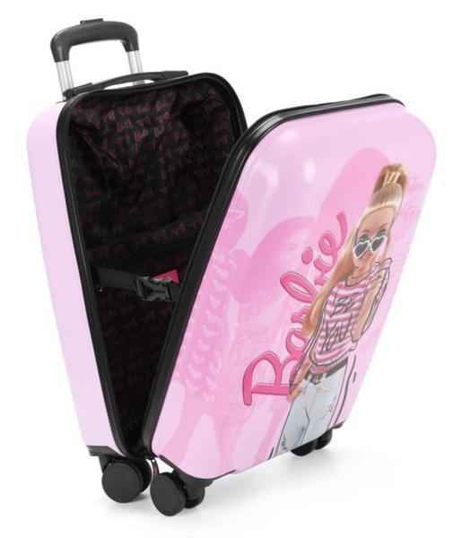 Imagem de Mala Barbie Girl Policarbonato 33x53x24cm - Resistente