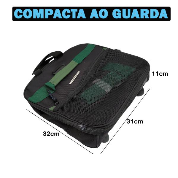 Imagem de Mala Bolsa Sacola de Viagem Dobrável Mao Transversal com Rodinha Tecido Grande Santino