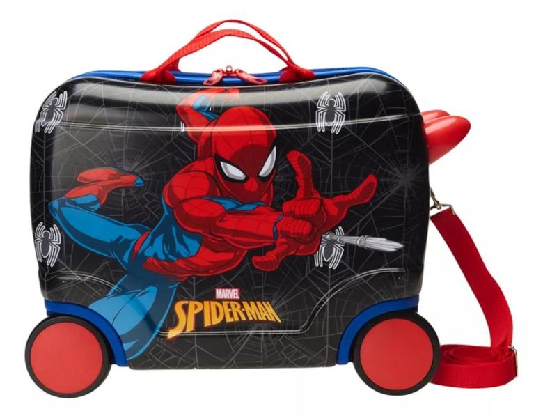 Imagem de Mala Carona Malinha Escolar Homem Aranha Puxador Cordinha P