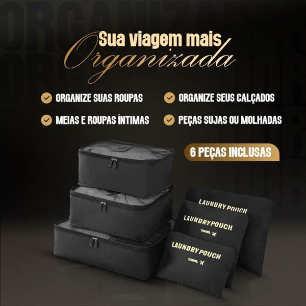 Imagem de Mala De Bordo 10Kg Acrópole Santino Super Leve + Organizador