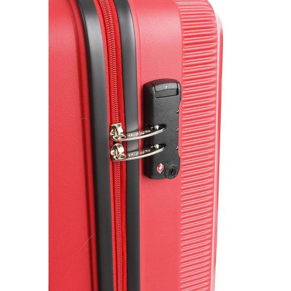 Imagem de Mala de Bordo ABS para Viagem Polipropileno American Tourister Camboriu Tsa Rodas 360º Vermelha