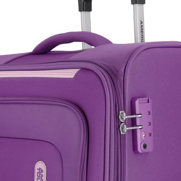 Imagem de Mala de Bordo Expansível em Poliéster American Tourister By Samsonite New Duncan Cadeado Tsa Roxo