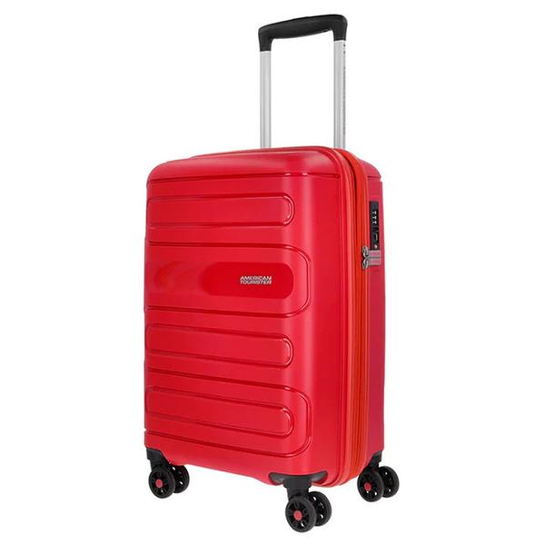 Imagem de Mala de Bordo Expansível em Polipropileno American Tourister By Samsonite Sunside Tsa Vermelho