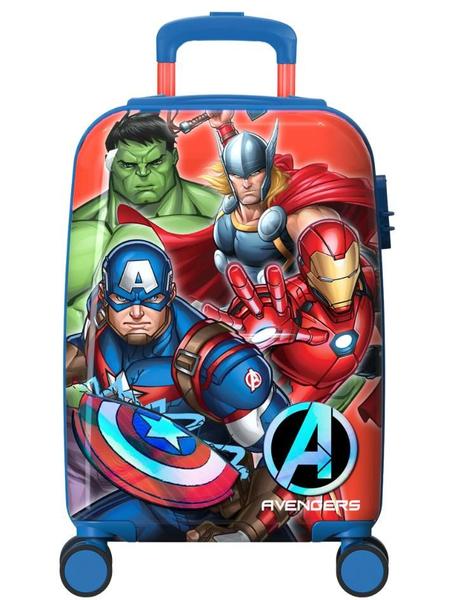 Imagem de Mala De Bordo Infantil Viagem Avengers Azul Luxcel