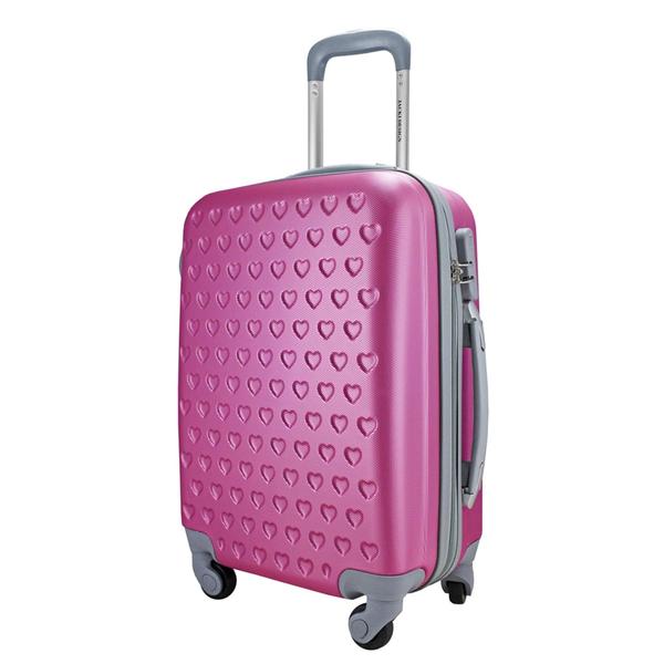 Imagem de Mala de Bordo para Viagem Love Pink Jacki Design