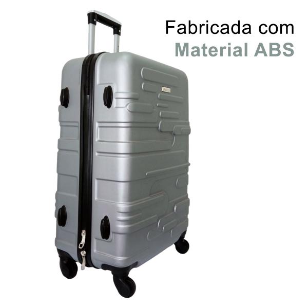 Imagem de Mala De Bordo Para Viagem Pequena Fuseco ABS Detalhe Alto Relevo 0036