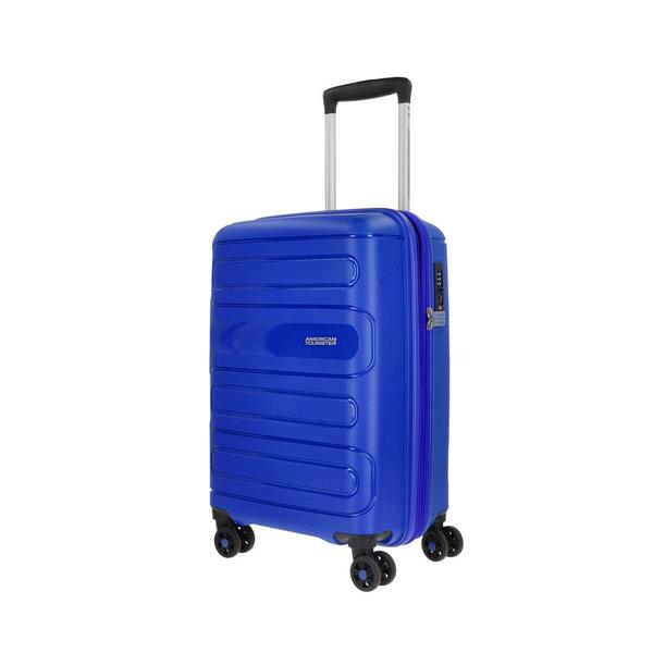 Imagem de Mala de Bordo Pequena em Polipropileno American Tourister By Samsonite Sunside Cadeado Tsa Azul