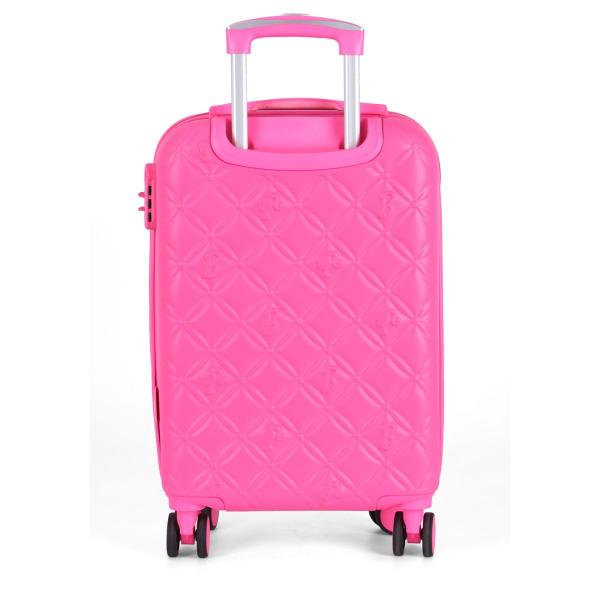 Imagem de Mala de Bordo Viagem Barbie Cor Pink Com Rodas 360 - Luxcel