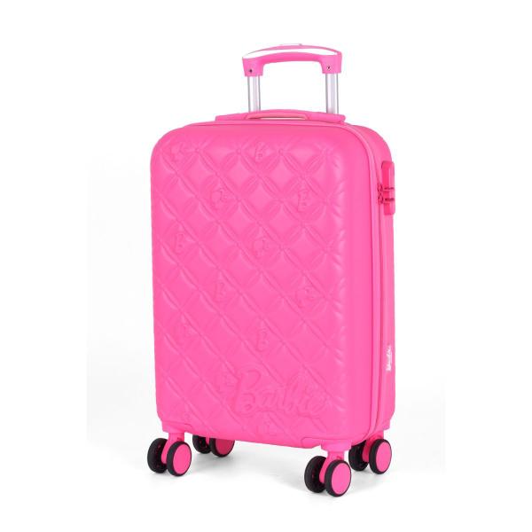 Imagem de Mala de Bordo Viagem Barbie Cor Pink Com Rodas 360 - Luxcel