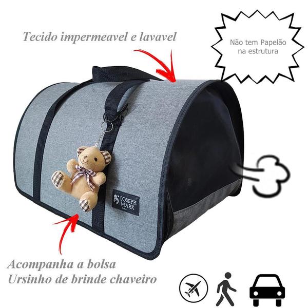 Imagem de Mala De Transporte Para Pet Cães Gatos Tam Grande Reforçada