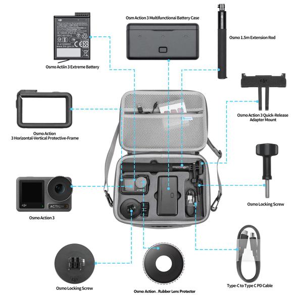 Imagem de Mala de Transporte Skyreat para Osmo Action 4/3 - Combo Adventure