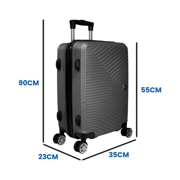 Mala de Viagem Bagagem de Mão Rodinha 360 ABS - Geral Imagem de Mala de Viagem Bagagem de Mão Rodinha 360 ABS