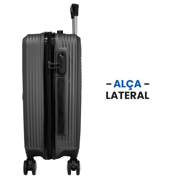 Mala de Viagem Bagagem de Mão Rodinha 360 ABS - Geral Imagem de Mala de Viagem Bagagem de Mão Rodinha 360 ABS
