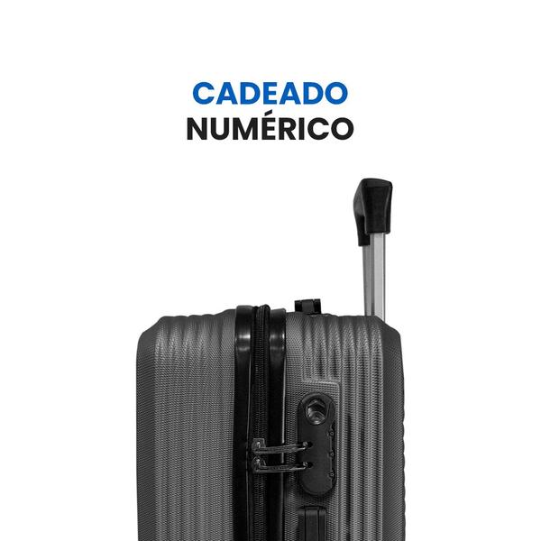 Mala de Viagem Bagagem de Mão Rodinha 360 ABS - Geral Imagem de Mala de Viagem Bagagem de Mão Rodinha 360 ABS