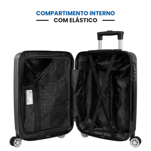 Mala de Viagem Bagagem de Mão Rodinha 360 ABS - Geral Imagem de Mala de Viagem Bagagem de Mão Rodinha 360 ABS