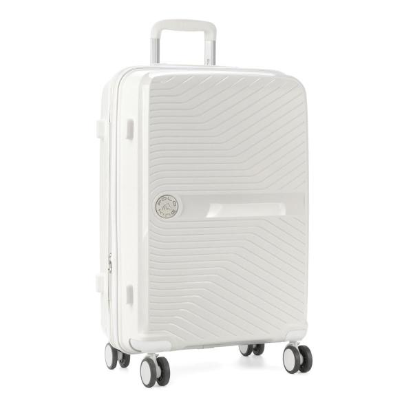 Imagem de Mala De Viagem Bordo 10Kg Expansiva Polipropileno Branco