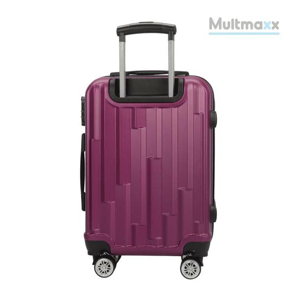 Imagem de Mala De Viagem Bordo 10KG Multmaxx ABS Rígida Com Rodinhas 360º e Fechadura Com Senha Roxa