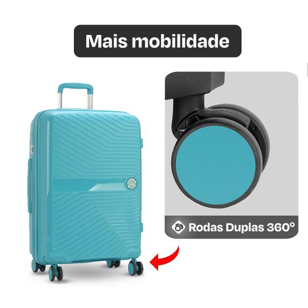 Imagem de Mala De Viagem Bordo 10Kg Polipropileno Inquebrável +