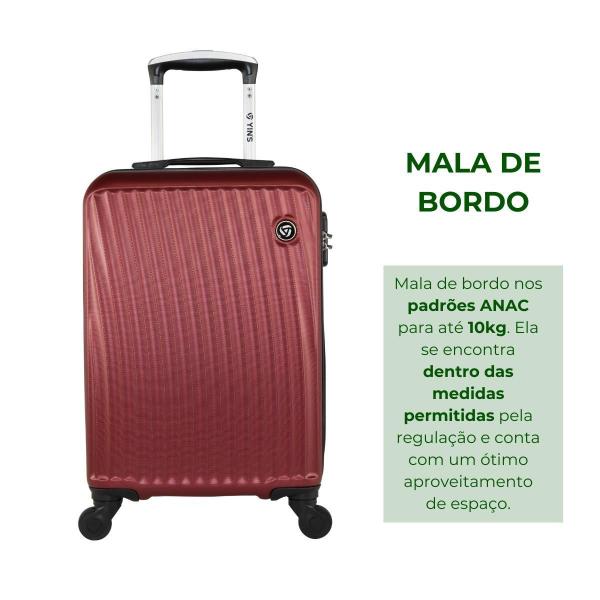 Imagem de Mala De Viagem Bordo 10Kg Rodas 360 Abs Resistente Elegante