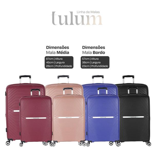 Imagem de Mala De Viagem Bordo 10Kg Tulum Expansvel E Cadeado Tsa