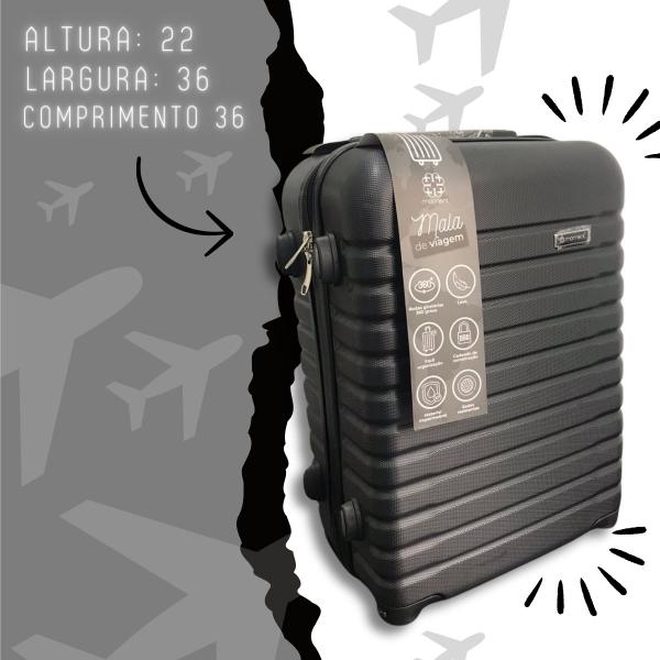 Imagem de Mala De Viagem De 10Kg Com Alça De Mão Rodinhas 360 Espaços