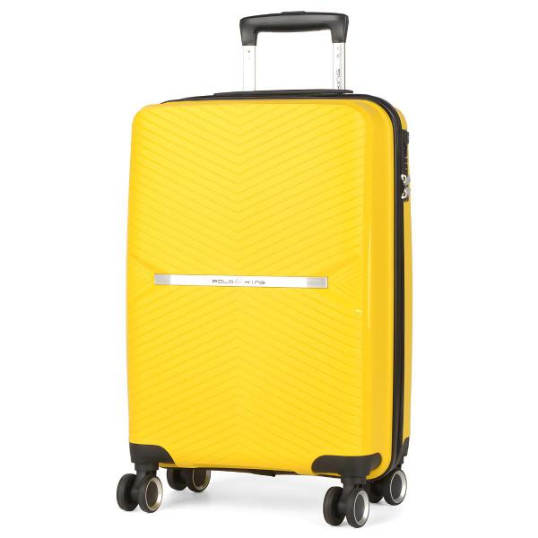 Imagem de Mala de viagem grande 32kg cadeado tsa polipropileno amarelo milão