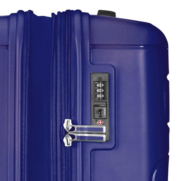 Imagem de Mala de Viagem Grande em Polipropileno American Tourister By Samsonite Sunside Cadeado Tsa Azul