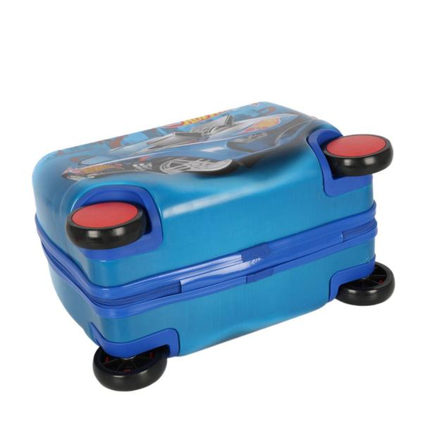 Imagem de Mala De Viagem Infantil Carrinho Com Rodinhas Hot Wheels