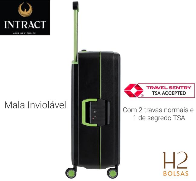 Mala de Viagem Média 23kg Polipropileno INTRACT Lázuli TSA