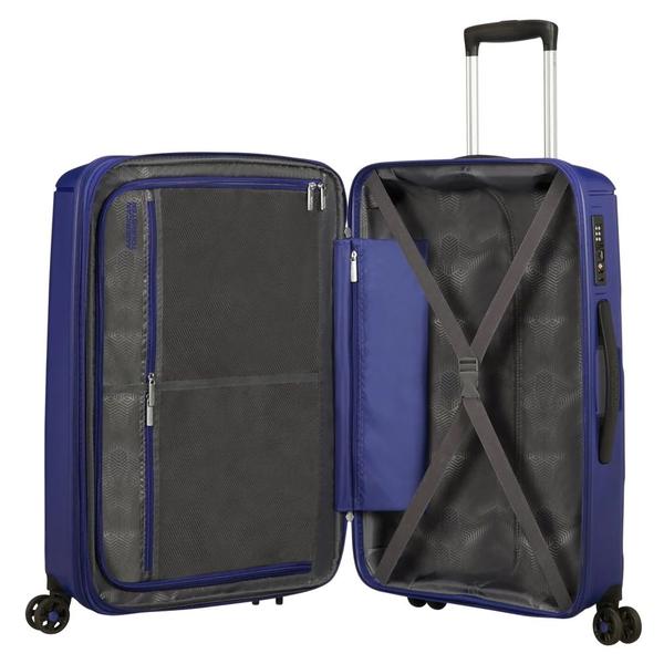 Imagem de Mala de Viagem Media em Polipropileno American Tourister By Samsonite Sunside Cadeado Tsa Azul