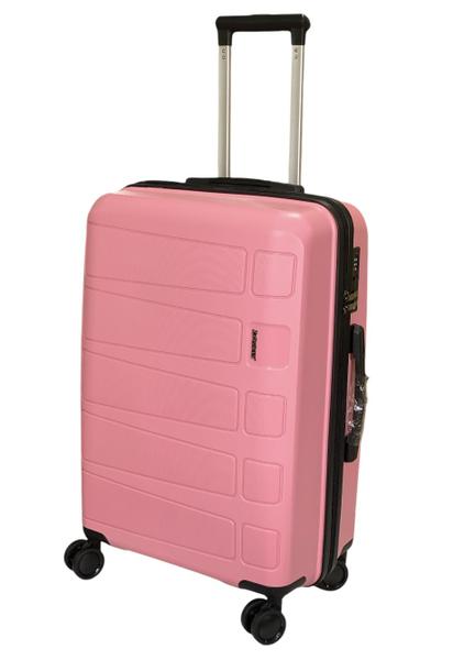 Imagem de Mala De Viagem Média Rosa 23Kg Polipropileno com Rodinhas 360 e Cadeado