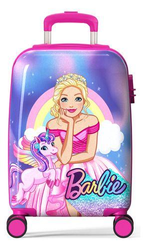 Imagem de Mala De Viagem Pequena Infantil Escolar Original Barbie