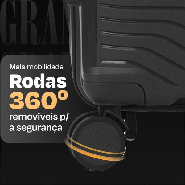 Mala Grande 32Kg Polipropileno Expansiva Rodas 360 Granada - Polo King Granada Imagem de Mala Grande 32Kg Polipropileno Expansiva Rodas 360 Granada