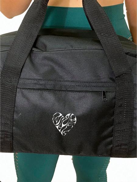 Imagem de Mala grande Nylon Academia - Coração Mesclado - Bolsa de Treinamento - Crossbody - Sport Bags - Yoga ao ar livre - Fitness - Viagem - Armazenamento -