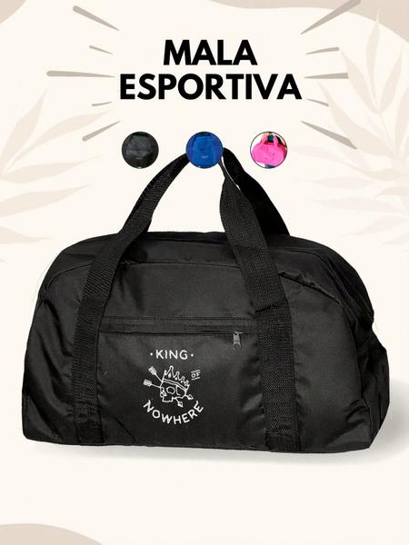 Imagem de Mala grande Nylon Academia - King Of No Where - Bolsa de Treinamento - Crossbody - Sport Bags - Yoga ao ar livre - Fitness - Viagem - Armazenamento -