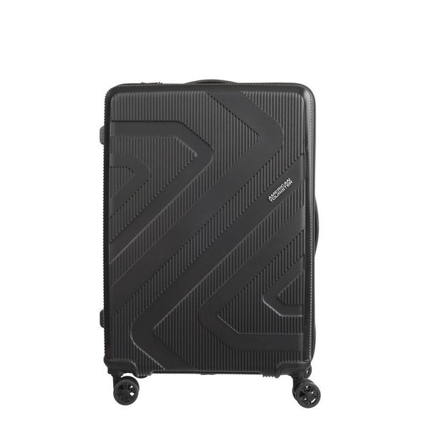 Imagem de Mala Grande para Viagem Polipropileno American Tourister Camboriu Cadeado Integrado Rodas 360º Preta