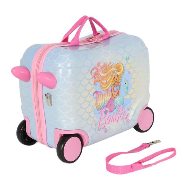 Imagem de Mala Infantil De Viagem Carrinho Roda Menina Original Barbie