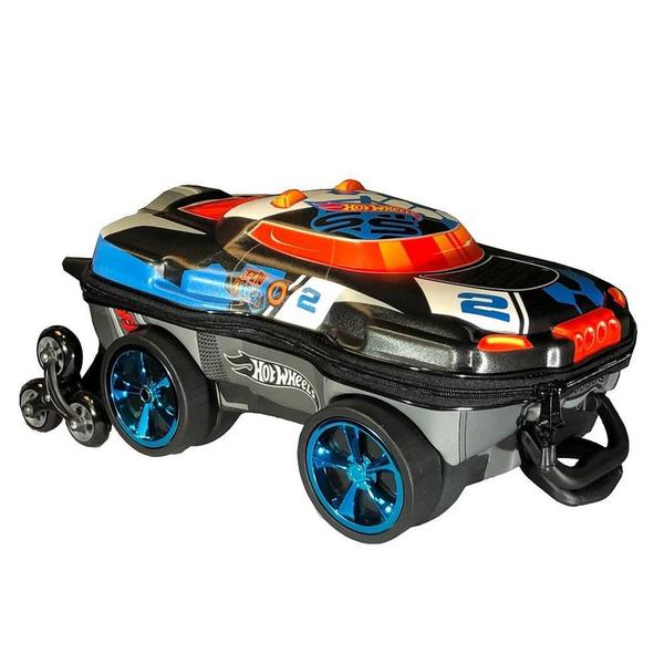 Imagem de Mala Infantil MaxToy Hotwheels Terrain Storm Preto