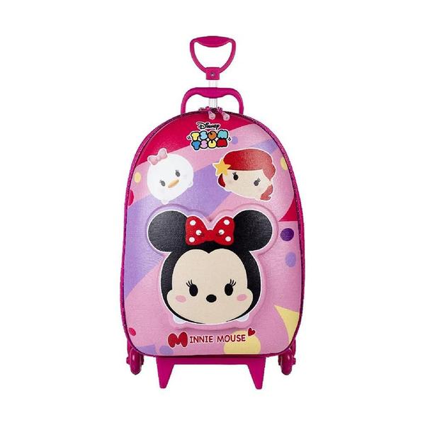 Imagem de Mala Infantil MaxToy Minnie Tsum Tsum Rosa