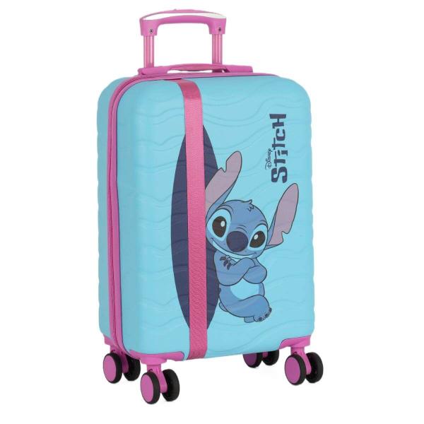 Imagem de Mala Infantil Stitch 4 Rodas 360 Graus Azul Luxcel