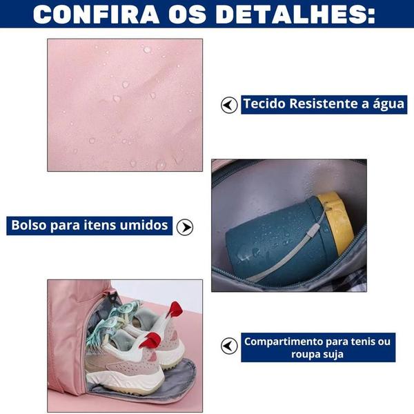 Imagem de Mala Mochila Academia Viagem Esportiva Alto Padrao Compartimento Para Tenis