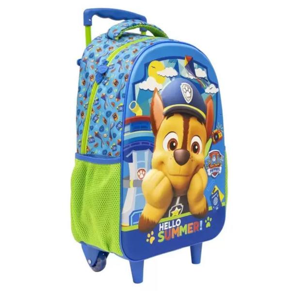 Imagem de Mala mochila infantil com rodas paw patrol 18 xeryus grande