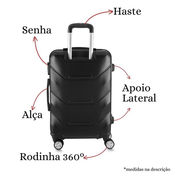 Imagem de Mala Para Viajar Grande Resistente Com Senha Viagem Barata