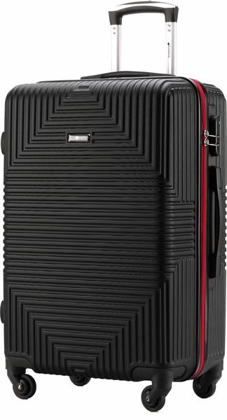 Mala Vertical G 360 em ABS 4 Rodas Preta 113M28 Cruzeiro Imagem de Mala Vertical G 360 em ABS 4 Rodas Preta 113M28 Cruzeiro