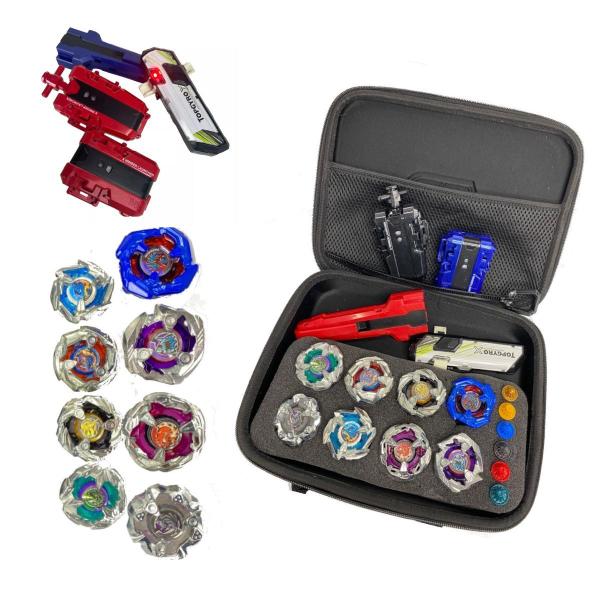 Imagem de Maleta 8  Beyblades X + Super Lançador Dupla Rotação